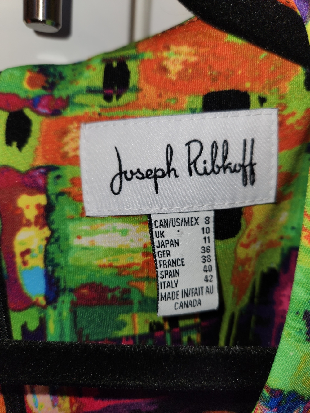🍉Joseph Ribkoff Abstract Midi Dress - Picture 4 of 8